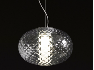 RECUERDO - 484 - LED glass and aluminium pendant lamp - Ceiling lamp by Oluce