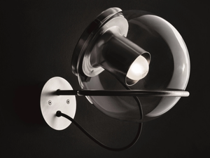 THE GLOBE - 727 - Blown glass wall lamp - Wall lamp by Oluce