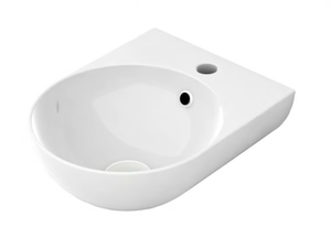 MILADY - Ceramic handrinse basin with overflow round - Washbasin by Olympia Ceramica