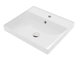 ROGER - Inset rectangular ceramic washbasin - Washbasin by Olympia Ceramica