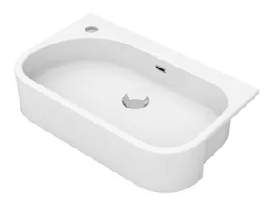 SYNTHESIS ECO - Semi-inset ceramic washbasin - Washbasin by Olympia Ceramica