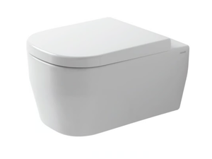 TUTTO EVO - Wall-hung rimless Vitreous China toilet - Toilet seat by Olympia Ceramica