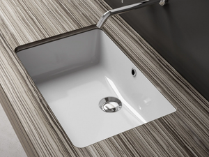 VANITY WASHBASINS - Undermount rectangular ceramic washbasin - Washbasin by Olympia Ceramica