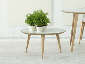 BOB 45 - Round wooden coffee table - Coffee table by ONDARRETA