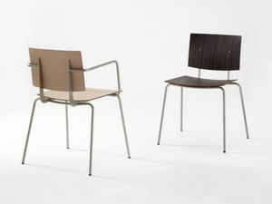 DON - Wooden chair with armrests - Chair by ONDARRETA