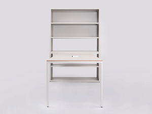 DRY TABLE + SHELF - Metal bookcase / office desk - Cabinet by ONDARRETA