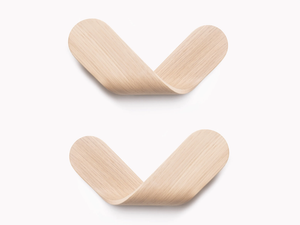 ELE - Wall-mounted wooden coat rack - Accessories by ONDARRETA