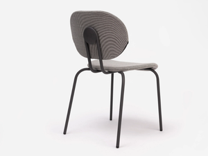 HARI - Steel chair with integrated cushion - Accessories by ONDARRETA