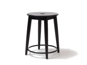 OTO 45 - Low wooden stool with footrest - Stool by ONDARRETA
