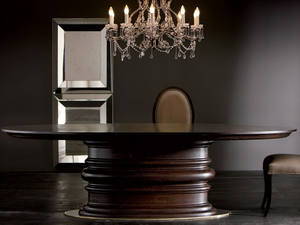 EDGAR - Oval wooden table - Table by OPERA CONTEMPORARY