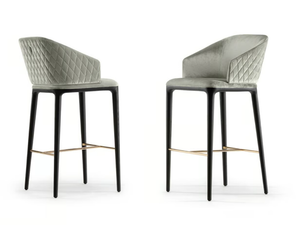 LOUISE - Stool with footrest with back - Stool by OPERA CONTEMPORARY