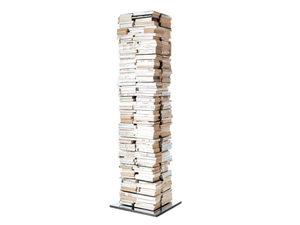 PTOLOMEOX4 - Open swivel stainless steel bookcase - Cabinet by Opinion Ciatti