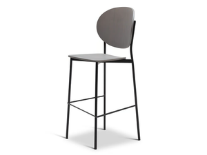 COCO METAL 360-M - High steel stool with back - Stool by Origins 1971