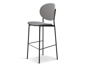 COCO METAL 362-M - High steel stool with back - Stool by Origins 1971