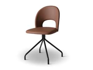 DIXIE 548 - Swivel leather chair - Chair by Origins 1971