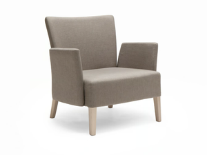 NOBLESSE 216 - Upholstered fabric armchair with armrests - Armchair by Origins 1971