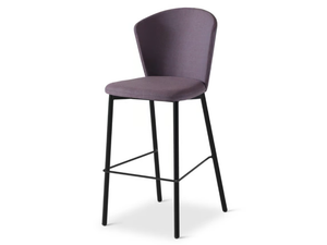 REED 629 - High upholstered fabric stool with back - Stool by Origins 1971