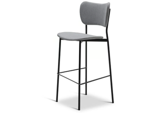 SELMA METAL 353-M - High steel stool with footrest - Stool by Origins 1971
