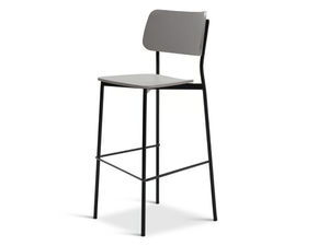 TULA METAL 324-M - High steel stool with back - Stool by Origins 1971