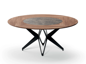 DNA - Round table with Lazy Susan - Table by Ozzio Italia