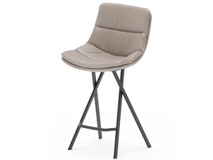 ROY - High fabric stool with footrest - Stool by Ozzio Italia