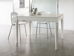 PLURIMO - Extending wood veneer table - Table by Pacini & Cappellini