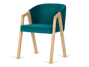 AIRES - Upholstered fabric chair with armrests - Chair by Paged