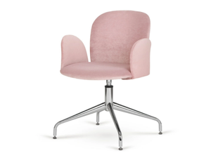 APRIL 4 - Swivel fabric chair with armrests - Chair by Paged