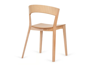 ARCHER - Stackable wooden chair open back - Chair by Paged