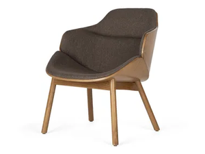 ARIA LOUNGE WW - Upholstered fabric armchair with armrests - Armchair by Paged