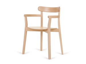 B-4420 ICHO - Wooden chair with armrests - Chair by Paged