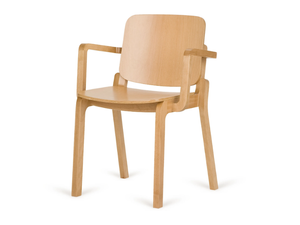 B-HIP-3701 - Wooden chair with armrests - Chair by Paged