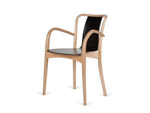 B-SWAN-8280 - Stackable beech chair with armrests - Chair by Paged