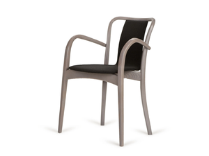 B-SWAN-8280 - Stackable beech chair with armrests - Chair by Paged