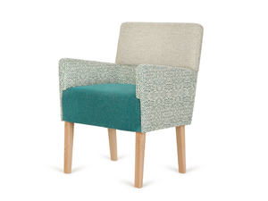 B-ZAP 2 - Upholstered fabric easy chair with armrests - Armchair by Paged