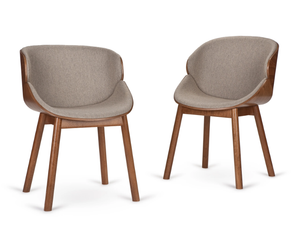 BIG ARIA - Chair upholstered in fabric with wooden shell - Chair by Paged