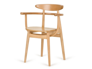 YESTERDAY B-4100 - Beech chair with armrests - Chair by Paged
