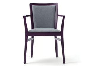 MOMA SOFT 472HP.I1 - Upholstered beech chair with armrests - Chair by Palma