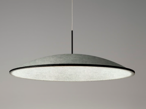 PHI - Acoustic felt pendant lamp - Ceiling lamp by PANZERI