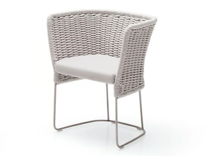 AMI - Sled base polyester garden chair - Chair by Paola Lenti
