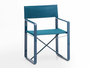 CAPRI - Folding fabric garden chair - Chair by Paola Lenti