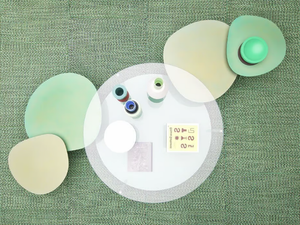 HARVEY - Contemporary style low square round wooden coffee table - Coffee table by Paola Lenti