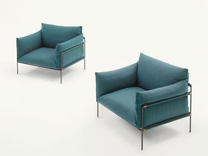 KABÀ - Fabric garden armchair with removable cover - Armchair by Paola Lenti