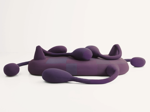 METAMORFOSI ZOIDE - Felt pouf with removable lining - Pouf by Paola Lenti
