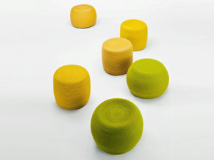 OTTO - Round rope garden pouf - Pouf by Paola Lenti