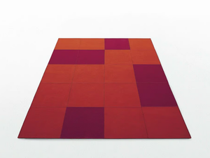 QUADRI - Rectangular felt rug - Rug by Paola Lenti