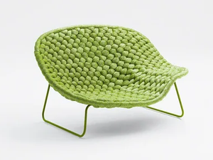 SHITO - Sled base polyester fibre garden armchair - Armchair by Paola Lenti