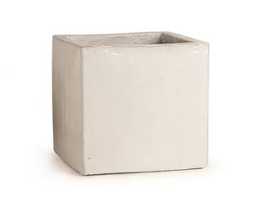 CUBO BIANCO - Handmade terracotta garden vase - Styling by PAOLELLI GARDEN