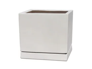 PORTLAND WHITE LITE - Fiber Clay garden pot - Accessories by PAOLELLI GARDEN
