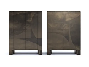 ABSTRACT - Brass highboard - Cabinet by Paolo Castelli